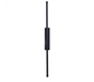 LED ARANDELA METAL+SILICONE BIVOLT 8W 60cm PRETO