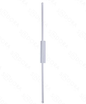 LED ARANDELA METAL+SILICONE BIVOLT 8W 60cm BRANCO