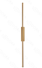 LED 12W ARANDELA METAL+SILICONE BIVOLT 60cm DOURADO