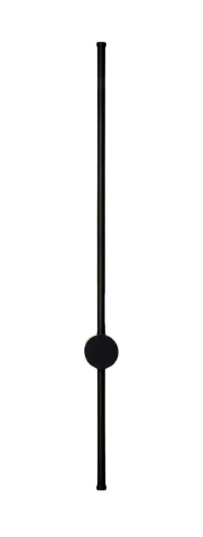 LED 12W ARANDELA METAL+SILICONE BIVOLT PRETO