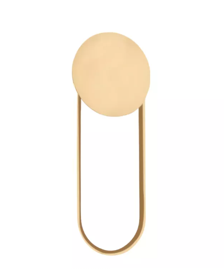 ARANDELA METAL+ACRILICO LED 3000K BIVOLT 16W DOURADO