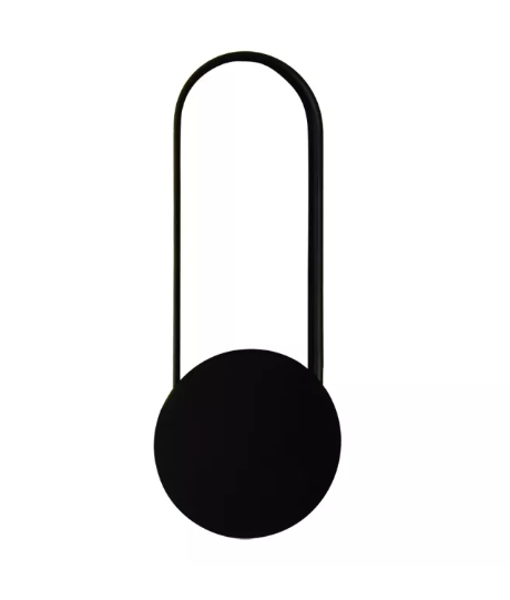 ARANDELA METAL+ACRILICO LED 3000K BIVOLT 16W PRETO