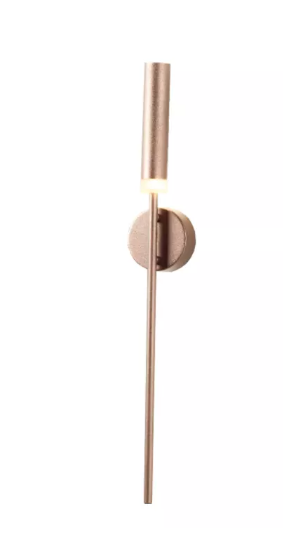 ARANDELA METAL+ACRILICO LED 3000K BIVOLT 7W DOURADO