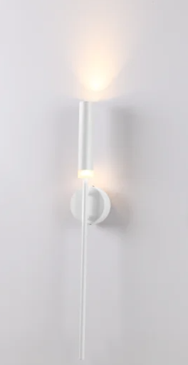 ARANDELA METAL+ACRILICO LED 3000K BIVOLT 7W BRANCO
