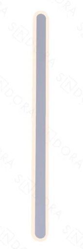ARANDELA METAL+SILICONE BIVOLT 60CM LED 28W BRANCO