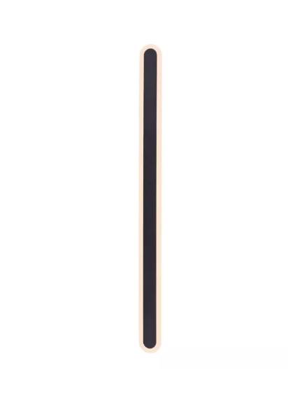ARANDELA METAL+SILICONE BIVOLT 60CM LED 36W PRETO