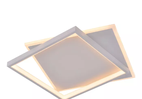 LED 3000K 46W PLAFON FERRO+SILICONE+ACRILICO BIVOLT BRANCO
