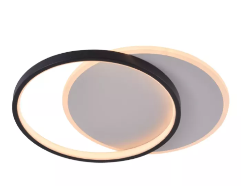 LED 3000K 38W PLAFON ALUMINIO+ACRILICO BIVOLT PRETO
