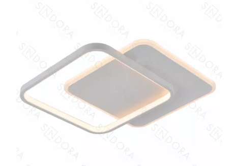 LED 3000K 46W PLAFON FERRO+SILICONE+ACRILICO BIVOLT BRANCO