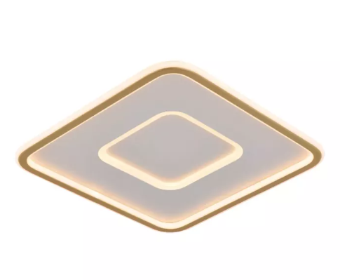 LED 3000K 58W PLAFON FERRO+SILICONE+ACRILICO BIVOLT DOURADO