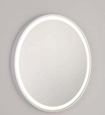 ESPELHO REDONDO METAL+VIDRO 58CM LED DIMERIZÁVEL 24W