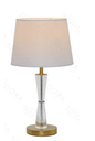 ABAJUR H560*300mm E27 BRONZE+BRANCO+FERRO+CRISTAL+CÚPULA BIVOLT