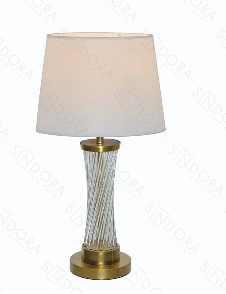 ABAJUR D340*H630mm E27 BRONZE+BRANCO+FERRO+VIDRO+CÚPULA BIVOLT