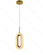 PENDENTE 120*H240mm DOURADO LED 9W 3000K ALUMINIO+ACRILICO BIVOLT