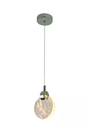 PENDENTE 130*H160MM CROMADO LED 5W 3000KALUMINIO+CRISTAL BIVOLT