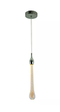 PENDENTE 50*H300MM CROMADO LED 3W 3000K ALUMINIO+CRISTAL BIVOLT