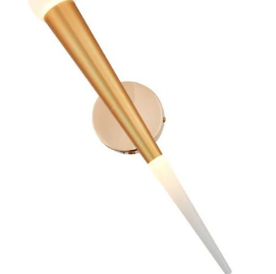 ARANDELA 5.5X43CM 5W 3000K METAL+ACRILICO DOURADO BIVOLT