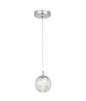 PENDENTE LED*5W ALUMINIO+CRISTAL BIVOLT CROMADO