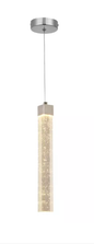 LED*5W PENDENTE ALUMINIO+CRISTAL BIVOLT DOURADO