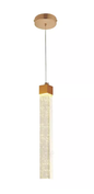 LED*5W PENDENTE ALUMINIO+CRISTAL BIVOLT CROMADO DCD02155