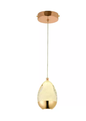 PENDENTE D110*140mm DOURADO LED*5W ALUMINIO+CRISTAL BIVOLT