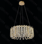 PENDENT DOURADO 600*260mm METAL+CRISTAL LED 35W 3000K/4000K/6000K BIVOLT