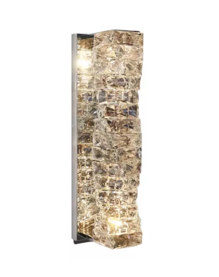 ARANDELA INOX+CRISTAL LED 20W 3000K BIVOLT