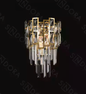 ARANDELA DOURADO E14*2 270*400MM INOX+CRISTAL