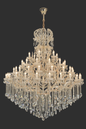 PENDENTE METAL+CRISTAL CROMADO 160*180*H280CM E14*66