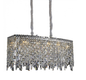 PENDENTE METAL+CRISTAL CROMADO 970*340*H450MM E14*16