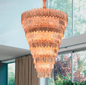 PENDENTE METAL+CRISTAL DOURADO E14x57