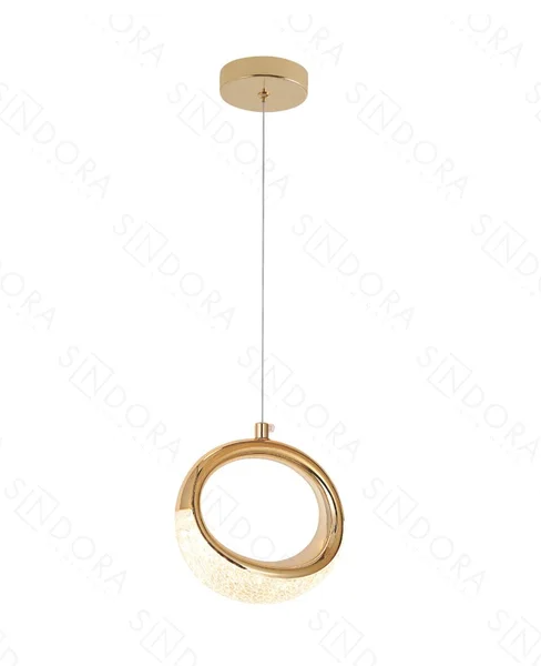 PD 15X15X8CM 6W 3000K 450LM DOURADO