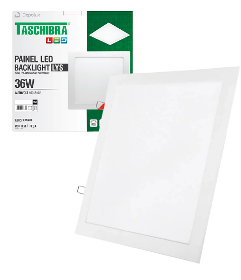 PAINEL LED 36W LYS 40X40 EMBUTIR 4000K